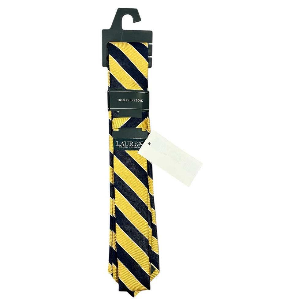 Ralph Lauren Boys Stripped Silk Repp Tie NWT - Picture 3 of 6
